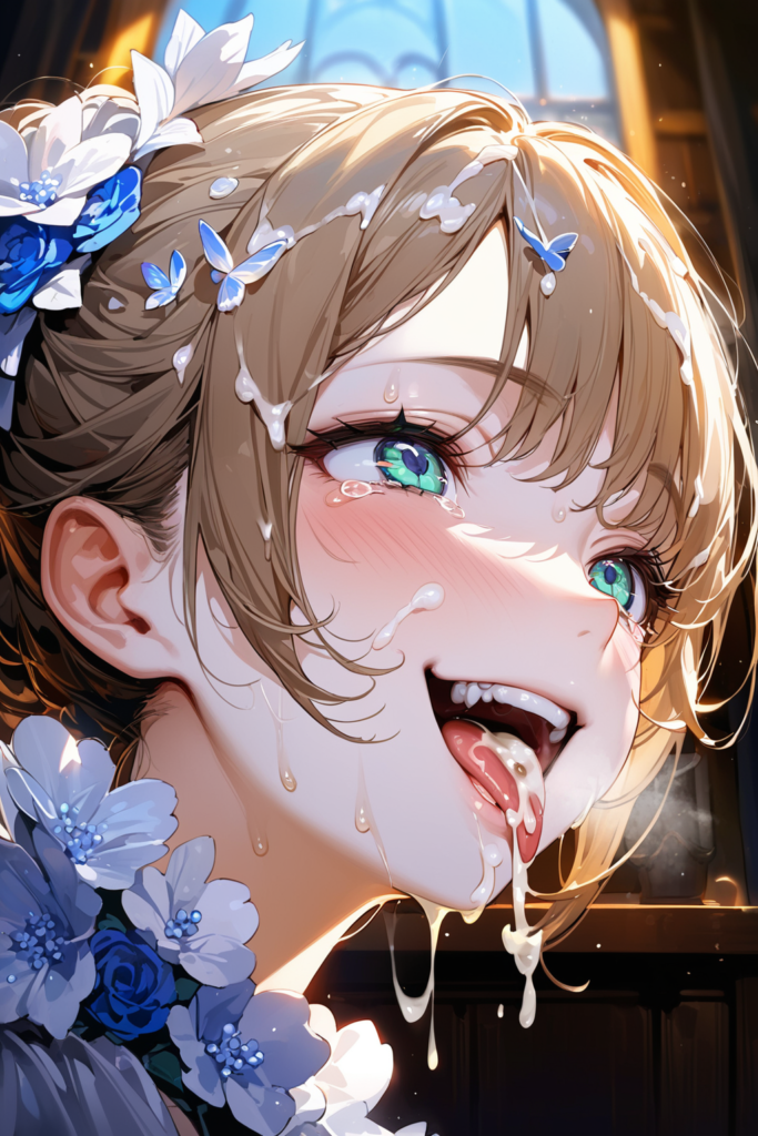 prompt:(nsfw:1.2),masterpiece,best quality,ultra detailed,4K,super fine illustration,
Majestic artwork,Unparalleled excellence,Intricately detailed,Breathtakingly exquisite,Artistic masterpiece,Theatrical lighting,cum on wedding dress, (double peace:1.4),cum on dress,cum on hair,pojecile cum,(cum on tongue:1.2),Raped expressions and lackluster eyes,smile and shed tears,(vulgarity:1.2),vaginal penis, missionary,face to face