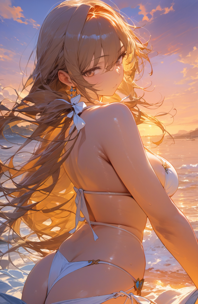 エロい目線とお尻がキュートなギャル