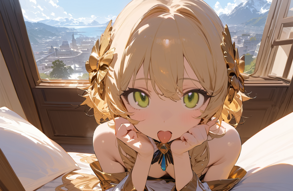 舌出しかわいい美少女